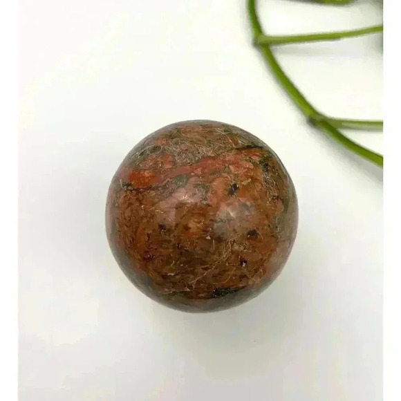 Orthoclase Natural Stone Crystal Quartz Ball 192g Healing Sphere 52mm - Picture 8 of 11